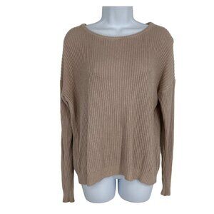 Brandy Melville Long Sleeve Crew Neck Sweater One Size